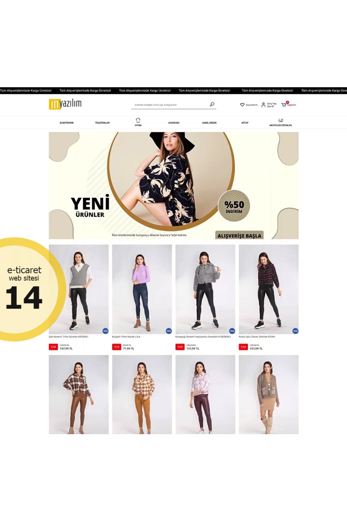 E-Ticaret Sitesi Tema - 14 E-Ticaret Sitesi Tema - 14