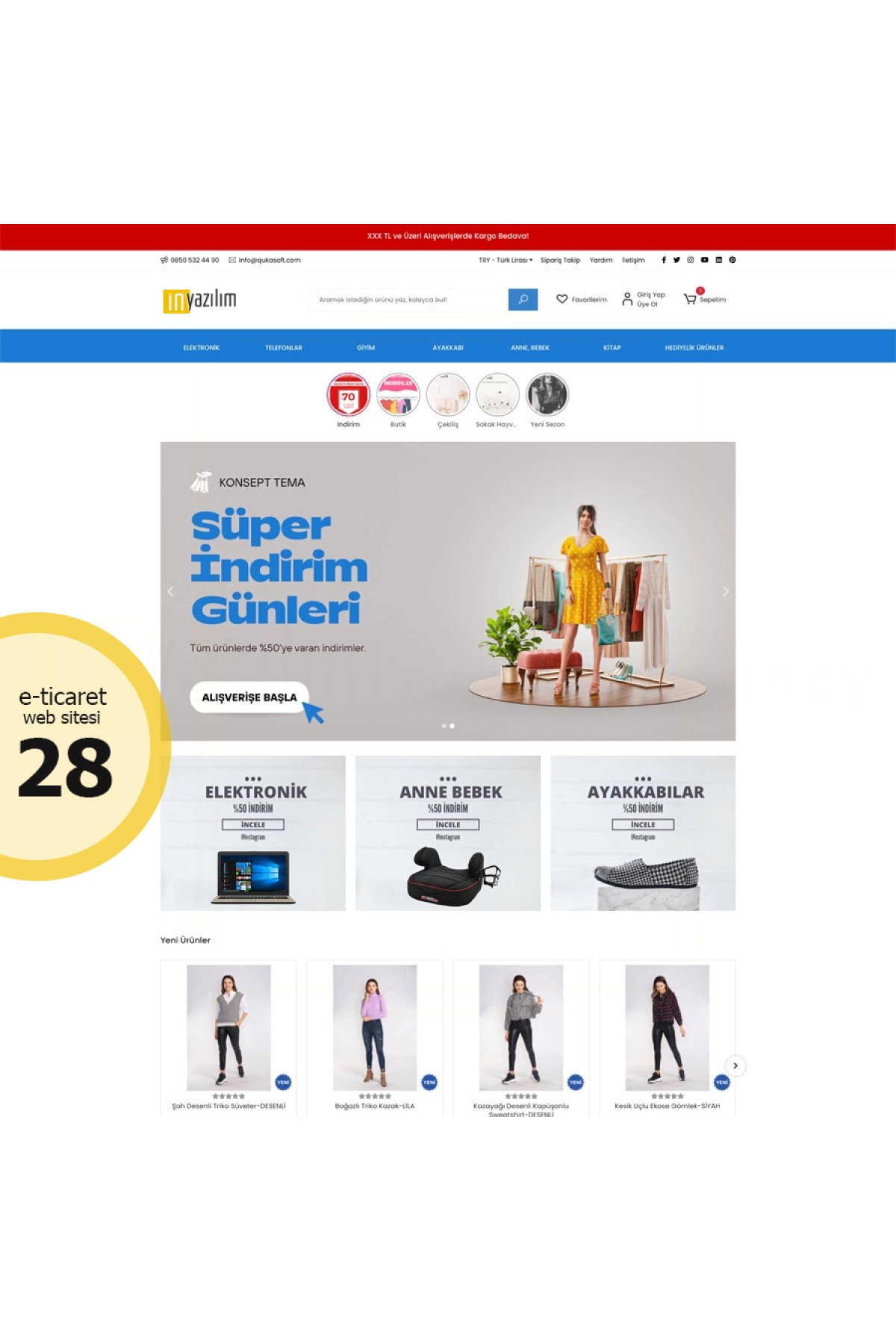 E-Ticaret Sitesi Tema - 28 E-Ticaret Sitesi Tema - 28