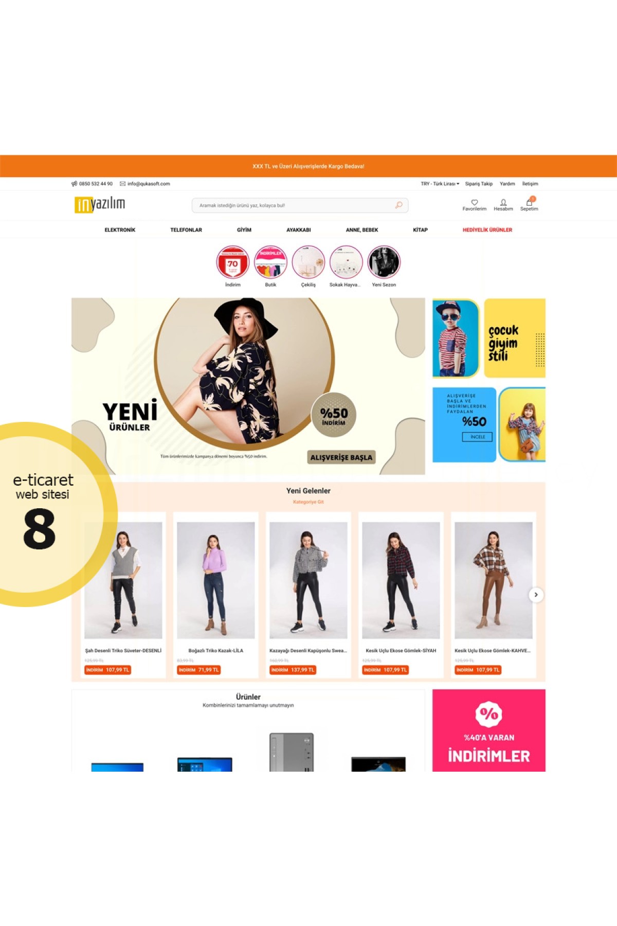 E-Ticaret Sitesi Tema - 8 E-Ticaret Sitesi Tema - 8