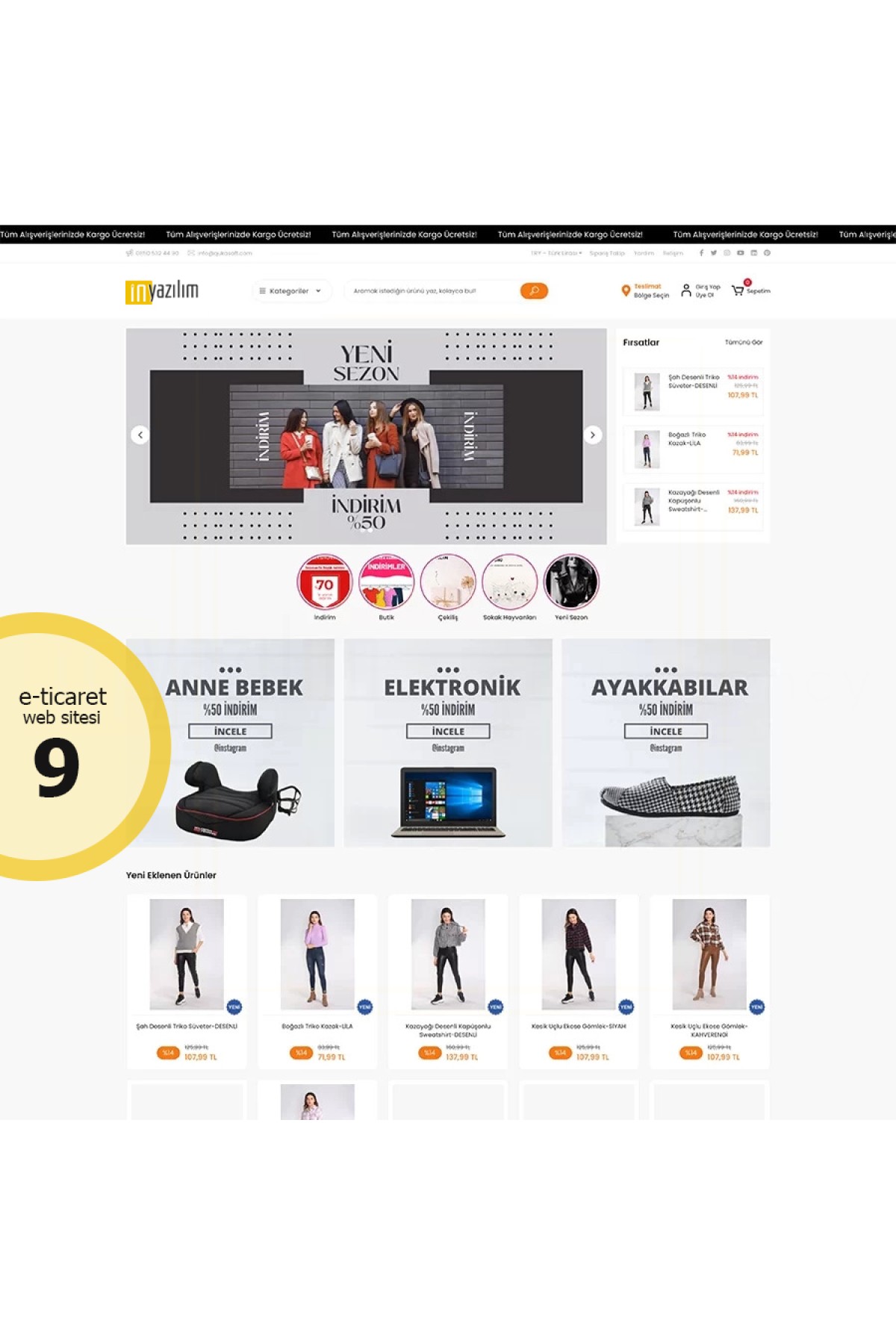 E-Ticaret Sitesi Tema - 9 E-Ticaret Sitesi Tema - 9