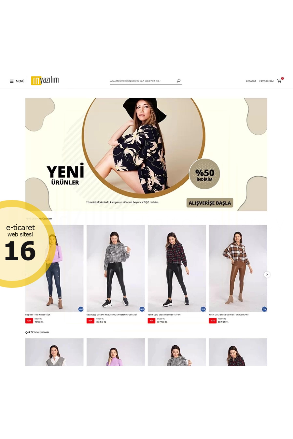 E-Ticaret Sitesi Tema - 16 E-Ticaret Sitesi Tema - 16