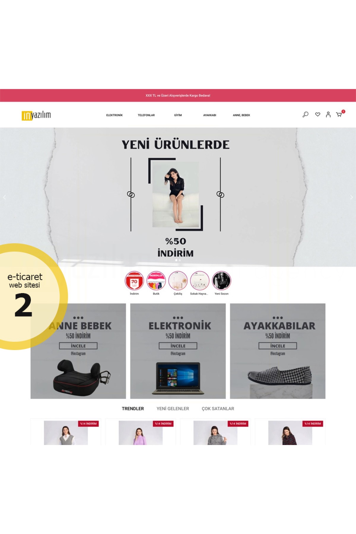 E-Ticaret Sitesi Tema - 2 E-Ticaret Sitesi Tema - 2