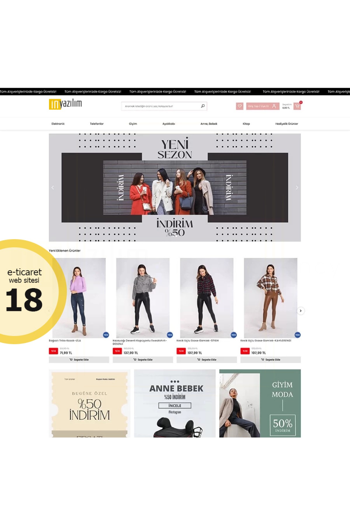 E-Ticaret Sitesi Tema - 18 E-Ticaret Sitesi Tema - 18