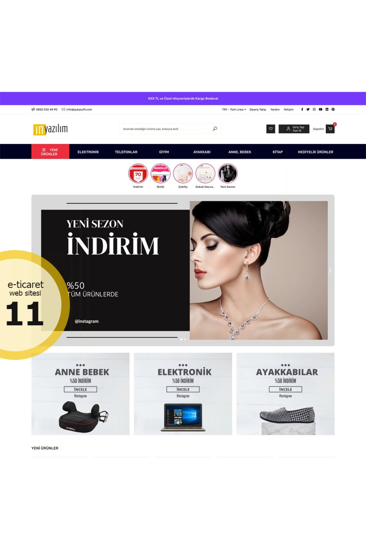 E-Ticaret Sitesi Tema - 11 E-Ticaret Sitesi Tema - 11