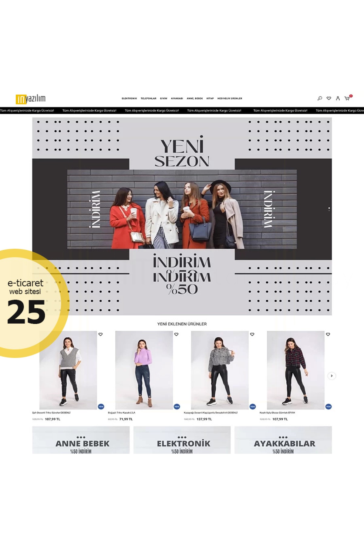 E-Ticaret Sitesi Tema - 25 E-Ticaret Sitesi Tema - 25