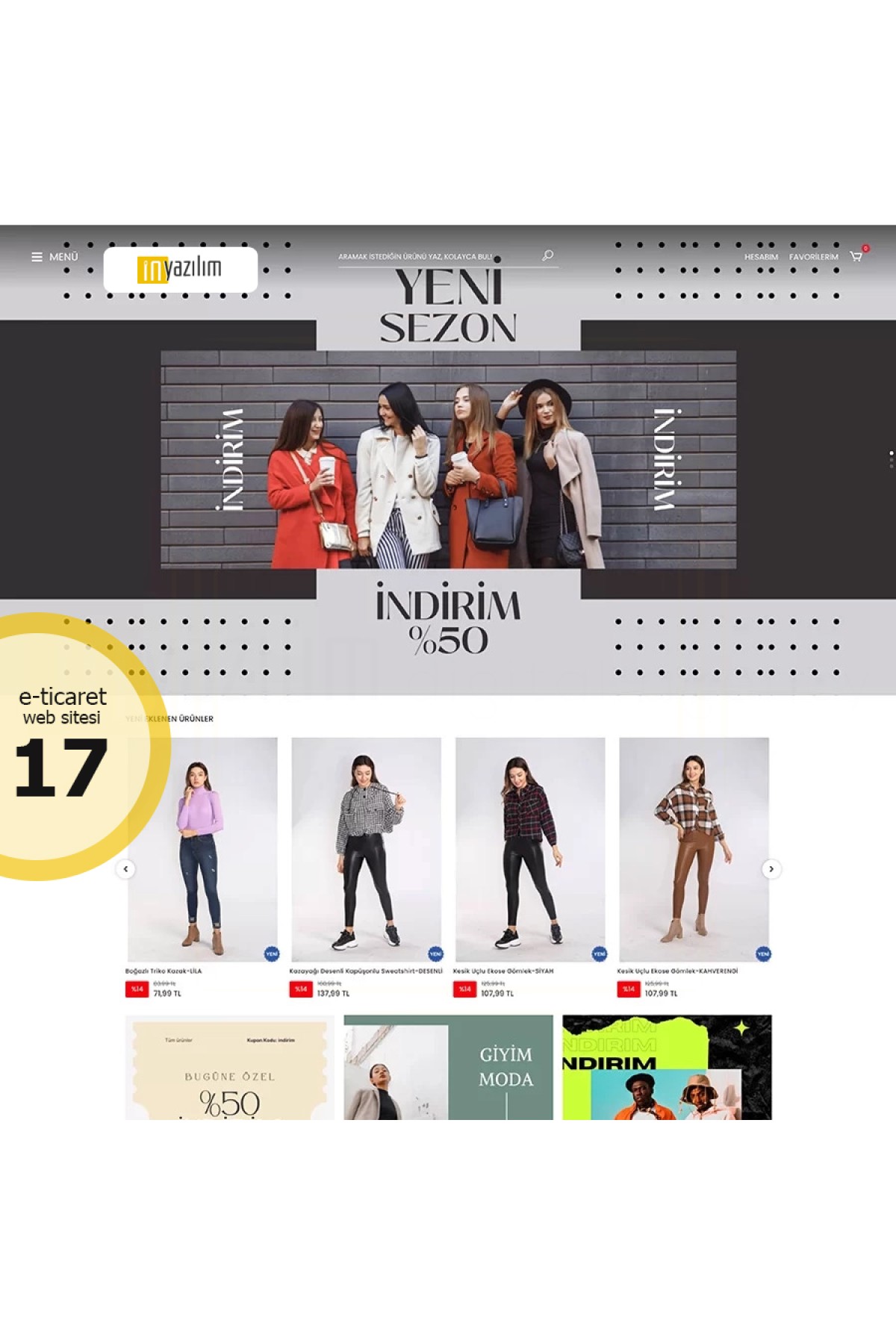 E-Ticaret Sitesi Tema - 17 E-Ticaret Sitesi Tema - 17